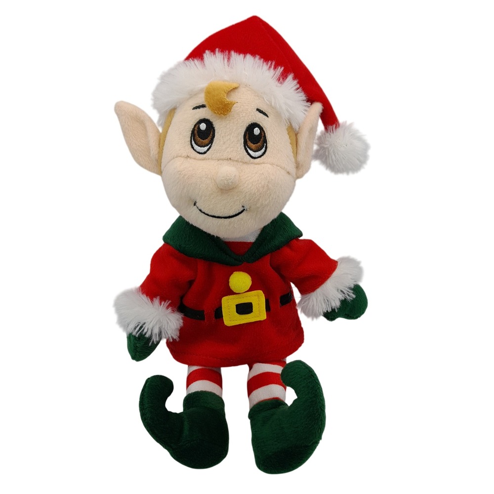 Fiesta Santa's Secret Elf Plush 12 Inch Christmas Stuffed Toy X12036 Red Green